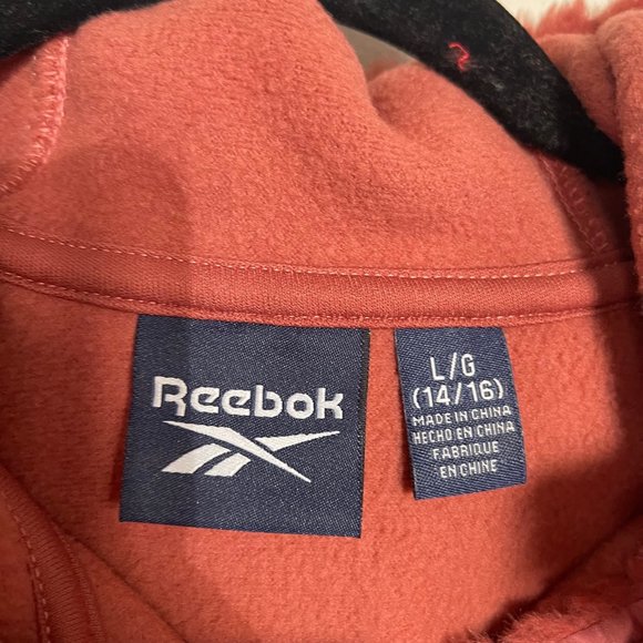 Reebok Girls Faux Fur Jacket Terra Cotta Full Zip Front SZ Large 14/16 NWT A5 - Picture 3 of 8